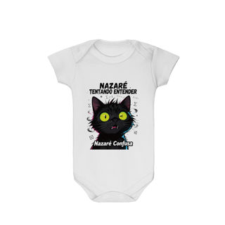 Nome do produto Baby Infantil - NAZARÉ TENTANDO ENTENDER - GATO PRETO CONFUSO