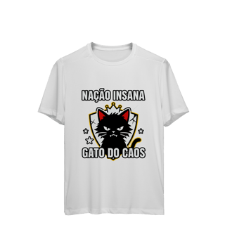 Nome do produto Camiseta Nação Insana Gato do Caos Meme Streetwear