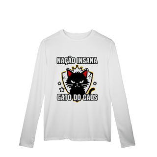 Nome do produto Camiseta Nação Insana Gato do Caos Meme Streetwear