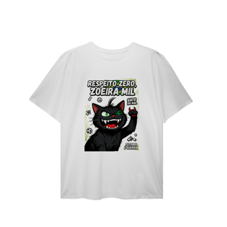 Nome do produto Camiseta Respeito Zero Zoeira Mil Gato do Mal Futebol