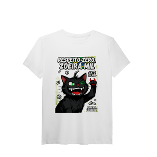 Nome do produto Camiseta Respeito Zero Zoeira Mil Gato do Mal Futebol