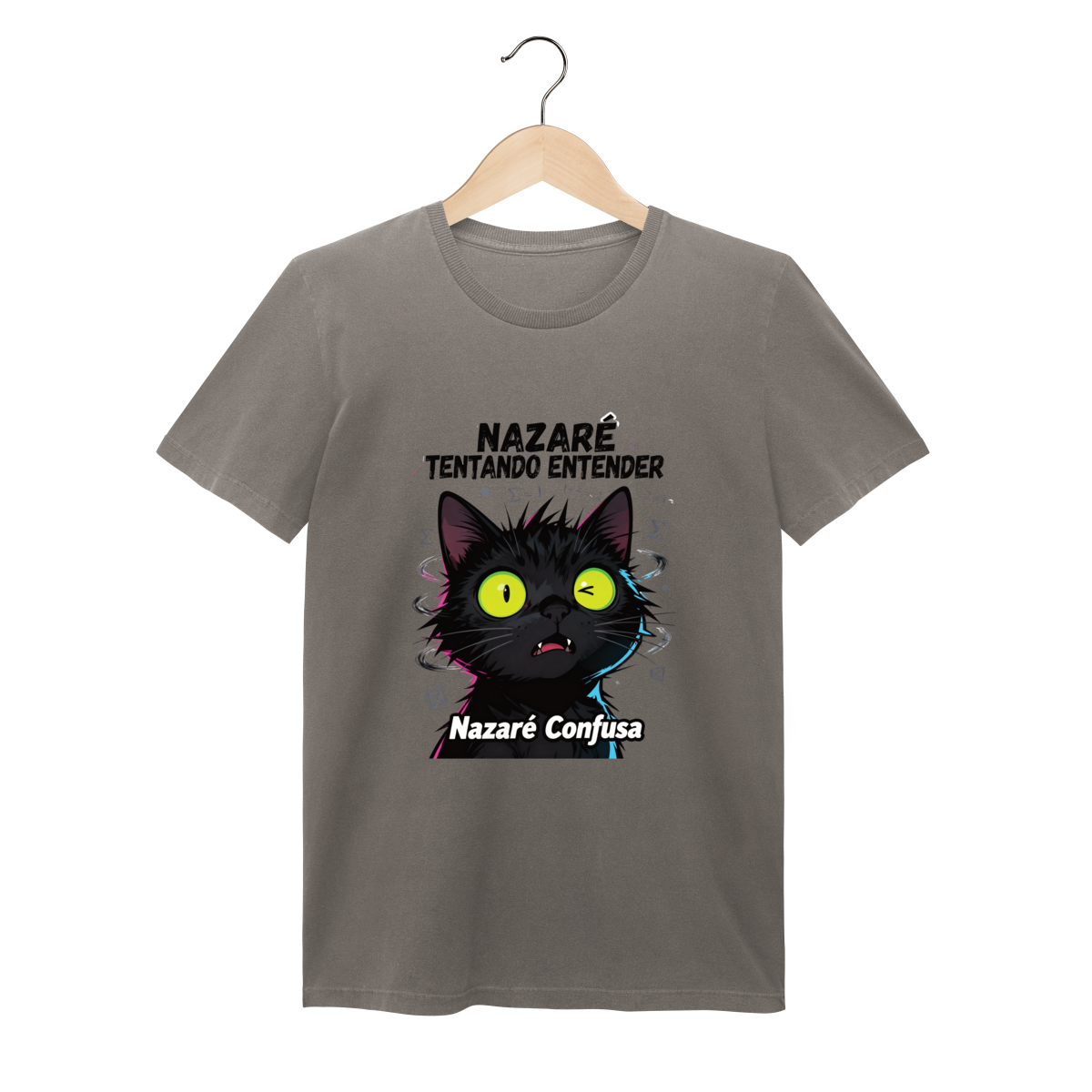 Nome do produto: Baby Long Estonada - NAZARÉ TENTANDO ENTENDER - GATO PRETO CONFUSO