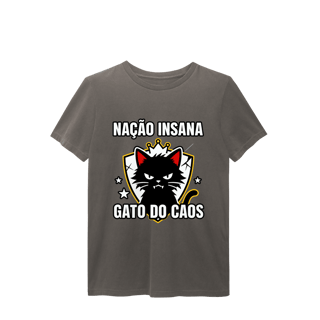 Nome do produto Camiseta Nação Insana Gato do Caos Meme Streetwear