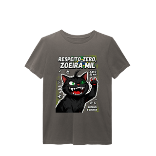 Nome do produto Camiseta Respeito Zero Zoeira Mil Gato do Mal Futebol