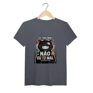 Nome do produto Camiseta Tá Tudo Bem Não Gato Ansioso Gen Z Mental Health