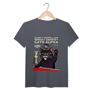 Nome do produto Camiseta Based Redpillado Gato Alpha Sigma Mindset Ironic