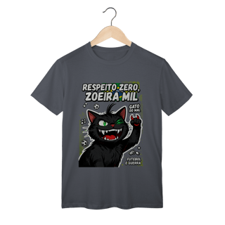 Nome do produto Camiseta Respeito Zero Zoeira Mil Gato do Mal Futebol
