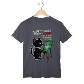 Nome do produto Camiseta Nazaré Tentando Entender Escalação Gato Surtando Futebol 