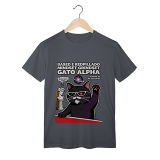 Nome do produto Camiseta Based Redpillado Gato Alpha Sigma Mindset Ironic