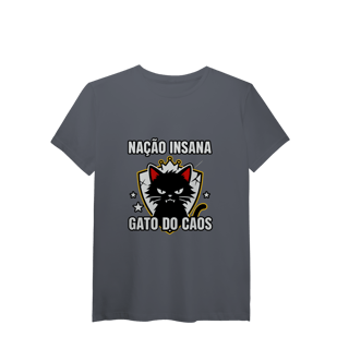 Nome do produto Camiseta Nação Insana Gato do Caos Meme Streetwear