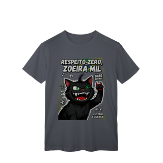 Nome do produto Camiseta Respeito Zero Zoeira Mil Gato do Mal Futebol