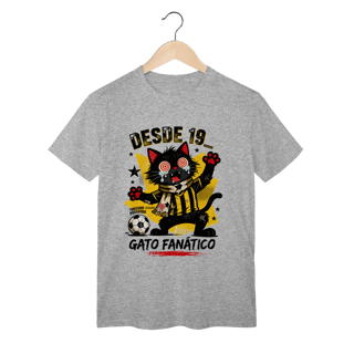 Camiseta Torcedor Possuído - Gato Fanático Futebol Retrô