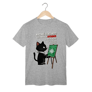 Camiseta Nazaré Tentando Entender Escalação Gato Surtando Futebol 
