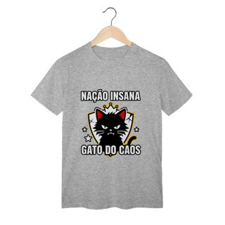 Nome do produto Camiseta Nação Insana Gato do Caos Meme Streetwear