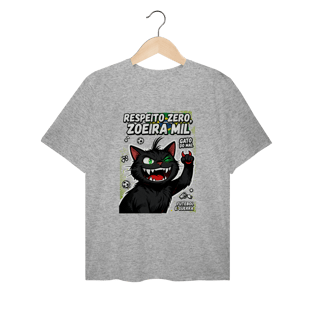 Nome do produto Camiseta Respeito Zero Zoeira Mil Gato do Mal Futebol