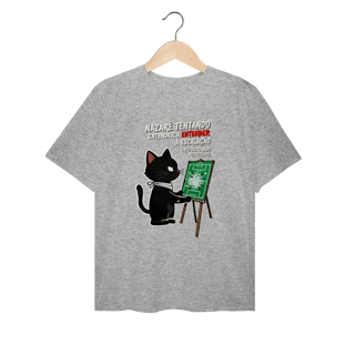Nome do produto Camiseta Nazaré Tentando Entender Escalação Gato Surtando Futebol 