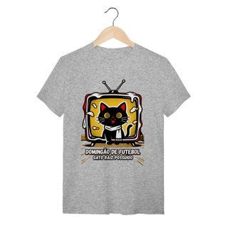 Nome do produto Camiseta Domingão Futebol Gato Raiz Possuído Anos 90 Nostalgia 