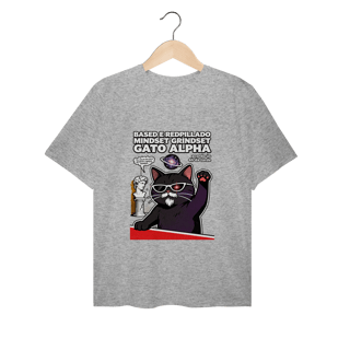Nome do produto Camiseta Based Redpillado Gato Alpha Sigma Mindset Ironic