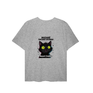 Nome do produto Plus Size - NAZARÉ TENTANDO ENTENDER - GATO PRETO CONFUSO
