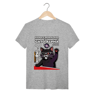 Nome do produto Camiseta Based Redpillado Gato Alpha Sigma Mindset Ironic