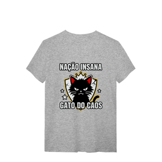 Nome do produto Camiseta Nação Insana Gato do Caos Meme Streetwear