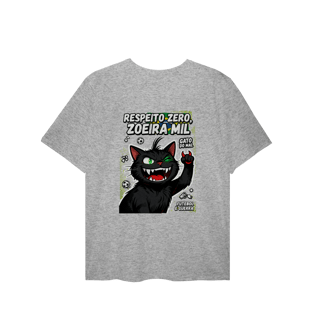 Nome do produto Camiseta Respeito Zero Zoeira Mil Gato do Mal Futebol