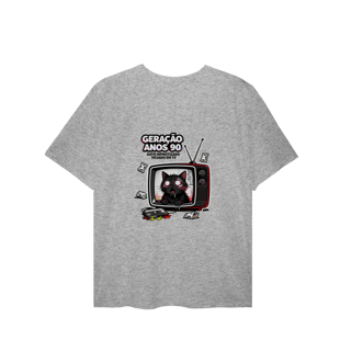 Nome do produto Camiseta Geração Anos 90 Gato Hipnotizado TV Nostalgia Retrô
