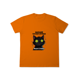 Nome do produto Camiseta Infantil NAZARÉ TENTANDO ENTENDER - CAMISETA GATO MALUCO