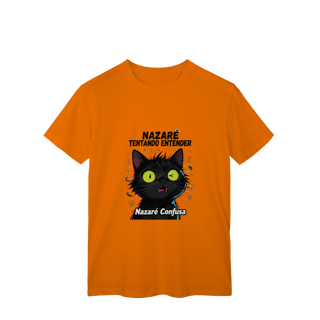 Nome do produto Camiseta Infantil NAZARÉ TENTANDO ENTENDER - CAMISETA GATO MALUCO