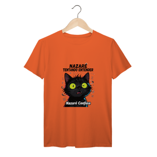 Nome do produto T-Shirt - - Quando a matemática (ou a vida) não faz sentido nenhum! - Gato preto com cara de confuso total - Inspirada no meme brasileiro icônico - Perfeita pra quem tem zero neurônios funcionando - Várias cores disponíveis!  É você na vida? Então es
