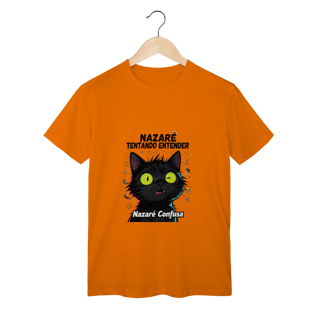 Nome do produto Camiseta Infantil NAZARÉ TENTANDO ENTENDER - CAMISETA GATO MALUCO