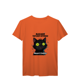 Nome do produto T-Shirt - - Quando a matemática (ou a vida) não faz sentido nenhum! - Gato preto com cara de confuso total - Inspirada no meme brasileiro icônico - Perfeita pra quem tem zero neurônios funcionando - Várias cores disponíveis!  É você na vida? Então es