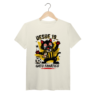 Camiseta Torcedor Possuído - Gato Fanático Futebol Retrô