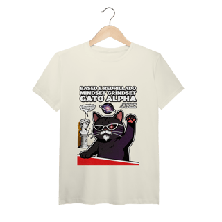 Camiseta Based Redpillado Gato Alpha Sigma Mindset Ironic