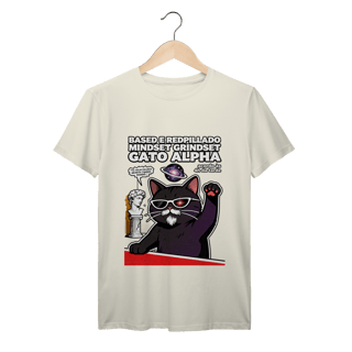 Nome do produto Camiseta Based Redpillado Gato Alpha Sigma Mindset Ironic