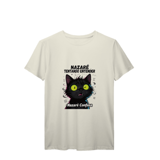 Nome do produto T-Shirt - - Quando a matemática (ou a vida) não faz sentido nenhum! - Gato preto com cara de confuso total - Inspirada no meme brasileiro icônico - Perfeita pra quem tem zero neurônios funcionando - Várias cores disponíveis!  É você na vida? Então es