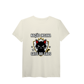 Nome do produto Camiseta Nação Insana Gato do Caos Meme Streetwear