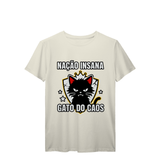 Nome do produto Camiseta Nação Insana Gato do Caos Meme Streetwear