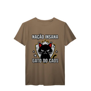 Nome do produto Camiseta Nação Insana Gato do Caos Meme Streetwear