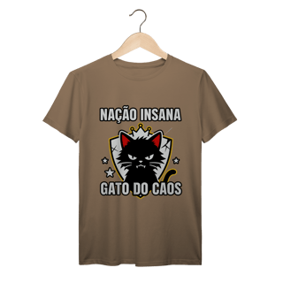 Nome do produto Camiseta Nação Insana Gato do Caos Meme Streetwear