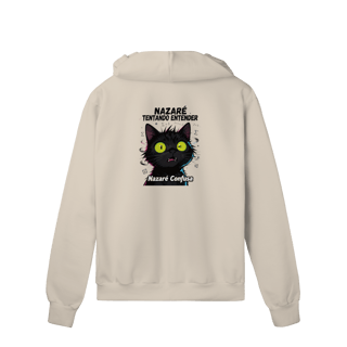 Nome do produto Moletom Prime - NAZARÉ TENTANDO ENTENDER - GATO PRETO CONFUSO