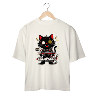 Nome do produto Camiseta Calopsung Gato Tech Pirado - Meme Tecnologia