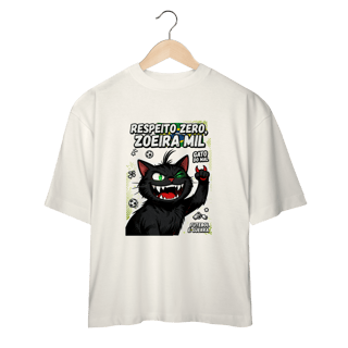 Nome do produto Camiseta Respeito Zero Zoeira Mil Gato do Mal Futebol