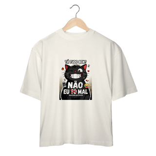 Nome do produto Camiseta Tá Tudo Bem Não Gato Ansioso Gen Z Mental Health