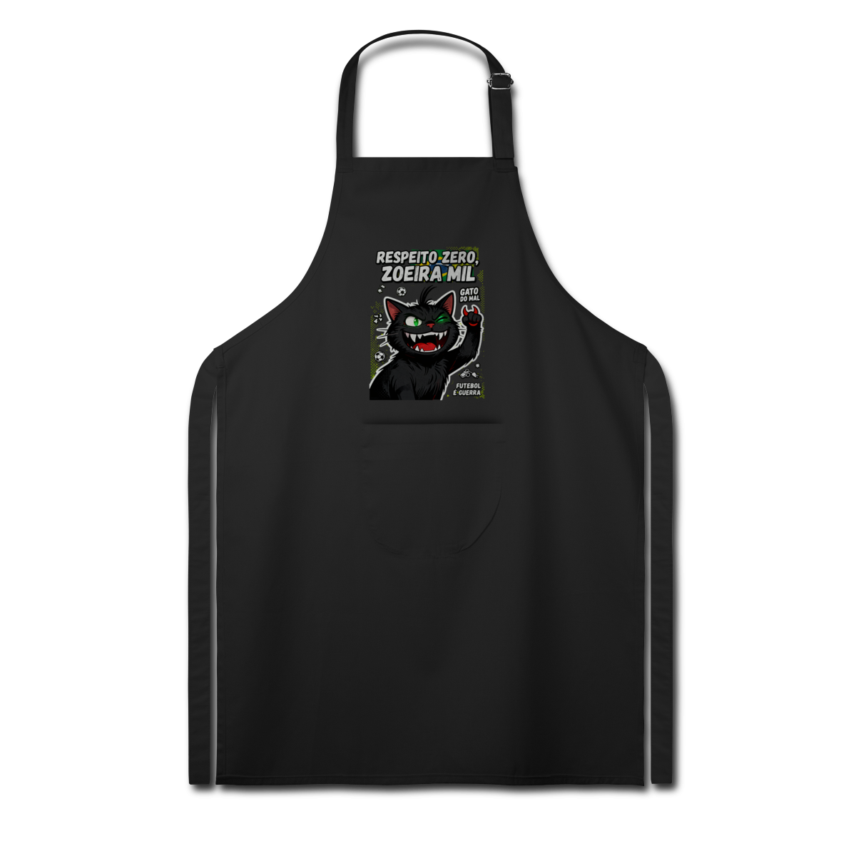Nome do produto: Avental Brim Respeito Zero Zoeira Mil Churrasco Futebol