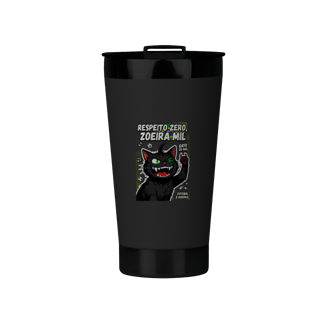 Caneca Respeito Zero Zoeira Mil Gato Futebol Humor Negro