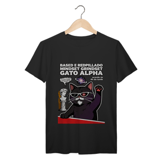 Camiseta Based Redpillado Gato Alpha Sigma Mindset Ironic