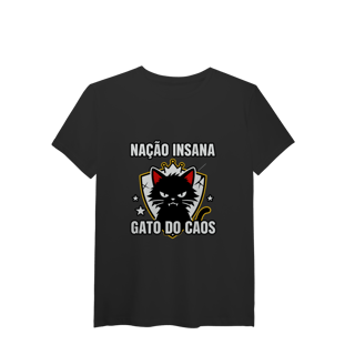 Nome do produto Camiseta Nação Insana Gato do Caos Meme Streetwear