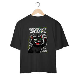 Nome do produto Camiseta Respeito Zero Zoeira Mil Gato do Mal Futebol