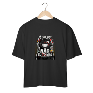 Nome do produto Camiseta Tá Tudo Bem Não Gato Ansioso Gen Z Mental Health